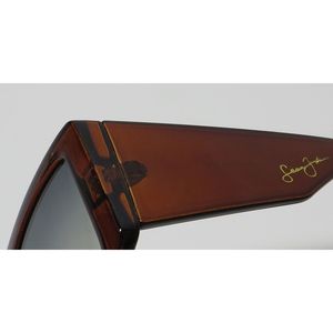 Occhiali da Sole Sean John SJS1024 con Lenti Sfumate, Montatura Ovale Vintage Oro e Marrone, Design Esclusivo per Celebrità, Materiale PC - Product Image 5