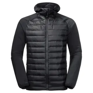 CONMR Winter Warm Men's Jacket Lightweight Puffer Jacket Soft Fabric With Zipper Hybrid Jacket Embroidered Printed Logo