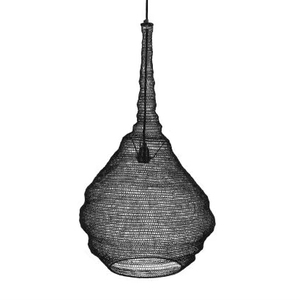 Lámpara colgante de diseño E27 para decoración del hogar, alambre de hierro candelabro de tejido a mano, lámpara colgante de techo para sala de estar - Product Image 1