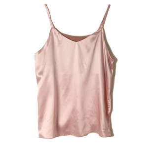 Débardeurs pour femmes en soie à fines bretelles, de bonne qualité, sexy, col rond, sans manches, broderie, respirant, doux, sous-vêtements - Product Image 3