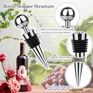 Bouchon de bouteille de vin en silicone esthétique fait à la main bouchons sous vide réutilisables pour la maison hôtels clubs bars - Product Image 3