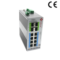 Switch de Red Empresarial Administrado con 8 Puertos Gigabit Ethernet y 4 Puertos SFP GE, Certificado CE, RoHS, FCC, para Dispositivos Médicos Remotos