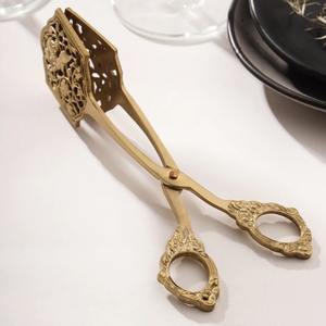 ที่คีบขนมทองเหลืองแบบดั้งเดิมที่คีบขนมอบสำหรับเบเกอรี่คาเฟ่โรงแรมการจัดการอาหาร - Product Image 5