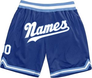 Short streetwear vintage pour homme Short de basket-ball à double maille uni rétro avec impression personnalisée - Product Image 3