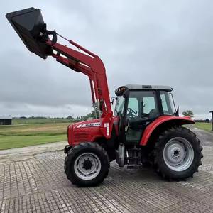 Tracteur Massey Ferguson GC2400 4x4 avec chargeur frontal, souffleuse à neige à montage frontal, plateau de tonte à montage intermédiaire, moteur à essence auto-alimenté, origine japonaise - Product Image 1