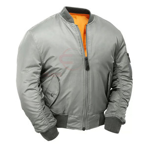 Chaqueta bomber vintage negra de otoño para hombre personalizada al por mayor con cuello vuelto y cremallera frontal - Product Image 6