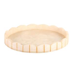 Vente en gros Plateau de service en incrustation d'os de l'Inde Plateau décoratif jetable pour hôtel, maison et mariage - Product Image 3