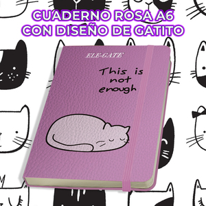 Quaderno Compatto Rosa Stile Kawaii con 75 Fogli a Righe, Blocchi per Appunti - Product Image 3