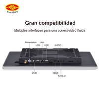 PC industriel tactile Android de 27, 24 et 17 pouces, 1000 nits, étanche, écran tactile industriel