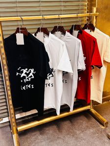 Camiseta de Manga Corta para Hombre, Talla Grande, Seda/Algodón, 300g, Color Sólido, Anti-Pilling, Cuello Redondo, Casual, Transpirable, Ecológica, OEM, ODM - Product Image 4