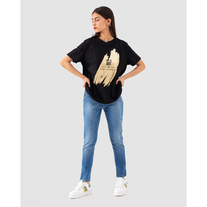 T-shirt pour femme de style personnalisé, qualité supérieure, coupe confortable, design tendance, t-shirt pour femme à prix compétitif en vente - Product Image 4