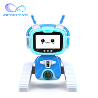 Nouveau produit d'amusement VR à fort rendement, 2 joueurs, mini-machine de jeu VR à double siège, design robotique pour enfants, pour les entreprises VR