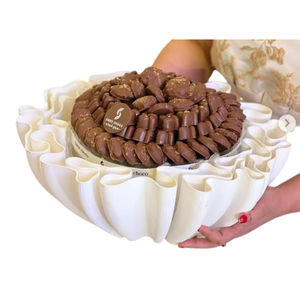 Tazón de Chocolate de Metal Más Vendido con Bandeja, Diseño Vintage, Forma Redonda, Vajilla de Ramadán, Tazón para Dulces, Tazón de Metal Plateado Premium - Product Image 6