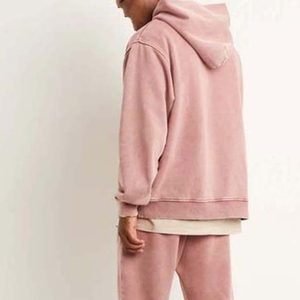 Sweat à capuche en molleton délavé vintage pour homme, personnalisé, 100% coton, coupe régulière, sweat à capuche court d'hiver - Product Image 4