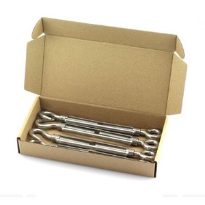 Tendeurs œil-œil en acier inoxydable AISI 304/316, type JIS, corps ouvert, mesures impériales (3/16"-1"), compatibles industrie lourde - Product Image 4