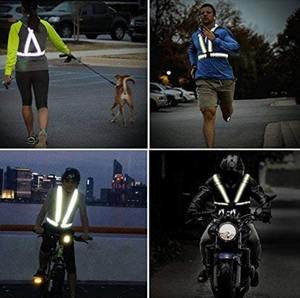 Chaleco Reflectante, Chaleco de Correr, Equipo Reflectante de Alta Visibilidad, Ajustable para Correr, Ciclismo y Motociclismo - Product Image 2