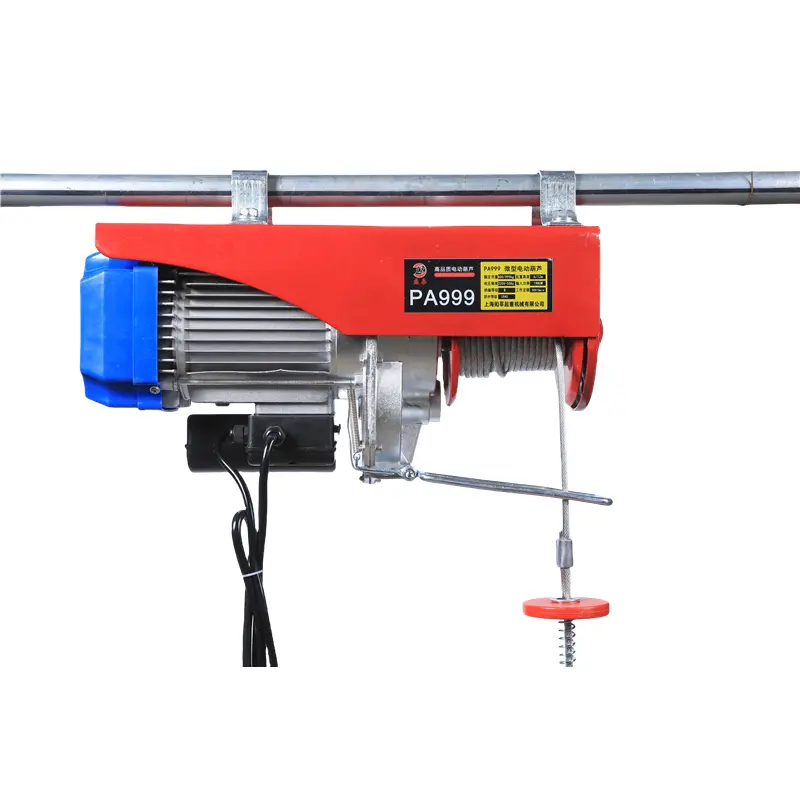 Wholesale Small Electric Hoist 200kg 300kg 1200kg Motor Provided Electric Hoist with Remote Control