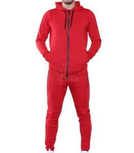 Ensemble de survêtements de gymnastique pour hommes avec logo personnalisé Combinaison d'entraînement à coupe ajustée Vêtements de fitness en tissu léger et extensible Survêtement de jogging pour hommes - Product Image 1