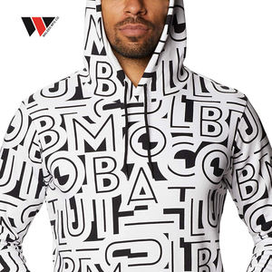 Sweat-shirts à capuche unisexes de haute qualité pour hommes, streetwear, pulls, logo personnalisé sublimé, imprimé uni, polaire coupe-vent - Product Image 6