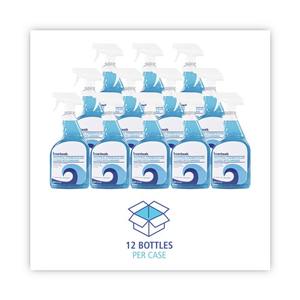 Boardwalk 585600-12ESSN Limpiador de Vidrios de Grado Industrial, 12 Piezas, 32 Oz. Botella con Pulverizador y Amoníaco, 12 Piezas/Caja - Product Image 6