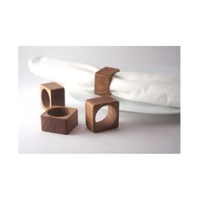 Anneaux de porte-serviettes en bois traditionnels pour la décoration de table à la maison fabricant de ronds de serviette de fleur de restaurant d'hôtel de MBD - Product Image 2