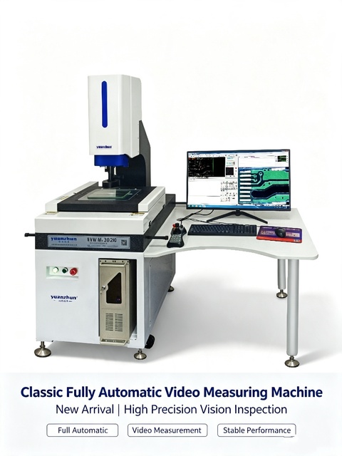 HVM-3020CNC Classic Fully Automatic Video Measuring Machine High Precision 0.2% CNC Vision System IP67 Protection 220V Testing