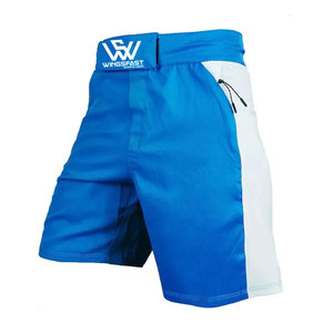 กางเกงขาสั้น MMA สำหรับผู้ชายสีตัดกันทำจากปากีสถาน - Product Image 5