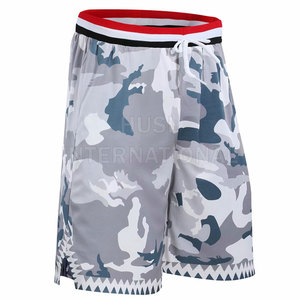 Shorts de sport décontractés d'été pour hommes, en maille unie, style hip-hop, respirants et à séchage rapide, vente en gros - Product Image 5