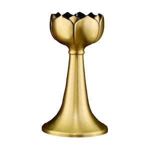 Modern Luxury Metal Lantern Gold-Plated <b>Table</b> Top Candlestick Holder for Wedding <b>Decorative</b> Candle Stand - Product Image 1