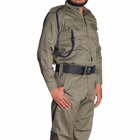 Nouvelle conception personnalisée 2023 – Uniforme de sécurité d'été de haute qualité pour agents de sécurité – Couleur et logo personnalisables – Polyester/Coton – Fusion sans couture – OEM