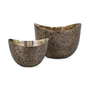 Bol décoratif en laiton et aluminium fait main, personnalisé, finition premium, bols de service pour hôtel, décoration de la maison et de la table - Product Image 5