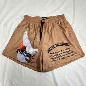 Pantalones cortos de gimnasio de malla gruesa para levantamiento de potencia, sublimación, venta al por mayor, marca hecha con logotipo bordado corto, de OSTROWEARS ENTERPRISES - Product Image 3