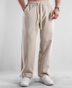 Pantalones Deportivos Personalizados de Corte Holgado, Estilo Baggy, Pierna Recta, Felpa Francesa, para Gimnasio, Jogging, con Rayas, para Hombre - Product Image 6