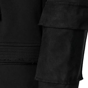 Automne hiver hommes mode Poleron Hombre 100% coton confortable Streetwear foncé veste ample avec capuche hauts fonctionnels - Product Image 4