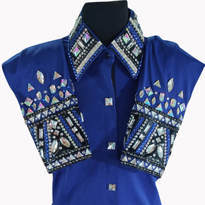 Chemise de spectacle de plaisir western rétro personnalisée chemise de rail de reine de rodéo pour les vêtements d'équitation des femmes - Product Image 1