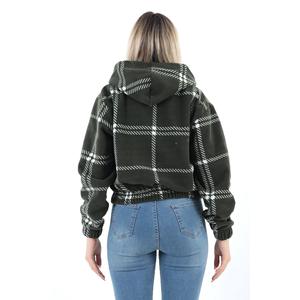 Cappotto Cardigan in pile con cerniera da donna