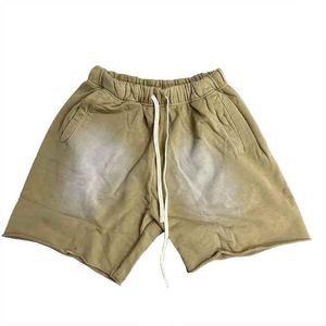 2025 nouveauté été hommes en vrac Shorts Logo personnalisé joggers Shorts Vintage en détresse lavé à l'acide Shorts pour hommes - Product Image 6