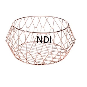 Fil de fer métal fruits Top vente fruits panier de rangement blanc poudre enduit fruits conteneur panier cuisine comptoir décor de table - Product Image 3