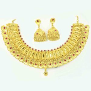 เครื่องประดับแฟชั่นขายส่ง ชุบทอง 14K 18K 24K ชุดสร้อยคอแบบต่างๆ เครื่องประดับอินเดีย เครื่องประดับทองเหลืองชุบทอง Oro Joyeria - Product Image 3