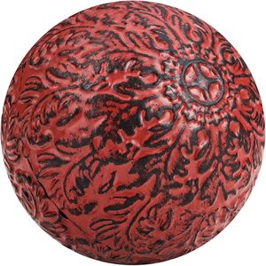 Hermosa ESFERA DE Metal pintada a mano, bola roja atractiva, decoración del hogar para sala de estar, dormitorio, baño, mesa de oficina, centro de mesa - Product Image 1