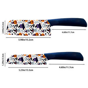 Livraison gratuite, lame en céramique, manche en plastique, imprimé floral, compatible lave-vaisselle, pour usage domestique, vente en gros, usine, vente chaude - Product Image 3