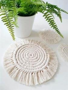 Tapis de salle à manger en macramé Boho décoration de table résistant à la chaleur 100% coton écologique chemin de table en macramé moderne pour la décoration intérieure élégante - Product Image 4