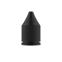 Bouteille de licorne PET Chubby Gorilla 10ML CRC et bandes de rupture inviolables (bouteille naturelle transparente/fermeture noire opaque)