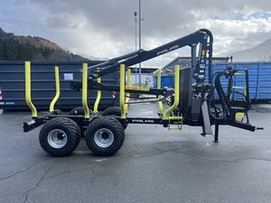 Remorque forestière de 8 tonnes avec grue hydraulique - Product Image 6