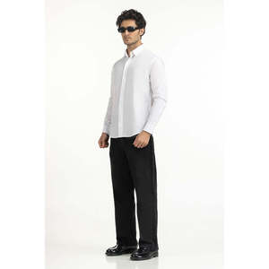 Chemises décontractées pour hommes 100 % coton, double boutonnage, infroissables, en popeline satinée, coupe régulière XL, pour le bureau, ODM, pour l'été - Product Image 1