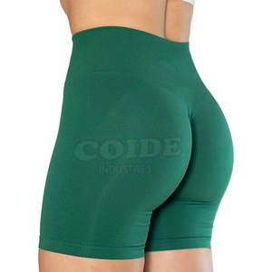 Taille haute Fitness Lounge Wear Logo personnalisé Femmes Booty Shorts En Gros Femmes Booty Shorts Sexy - Product Image 3