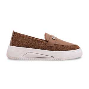 Mujer Beige AT9080 Slip-On Sneakers Cómodo Fitness Caminar Zapatos - Product Image 4