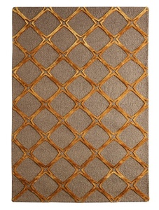 Ensemble de tapis en laine Mohawk de style triangulaire doré 100% de haut personnalisable tapis de salon tufté à la main commande minimale 1 pièce - Product Image 4