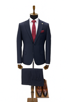 Traje de Hombre Elegante Estilo Italiano para Bodas y Negocios, Clásico, Ajustado, de Tres Piezas, Chaqueta de Traje Negra de Algodón y Elastano