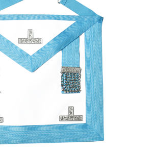 Tablier brodé d'insignes maçonniques fabriqué en usine avec décoration à paillettes et insigne à coudre Design personnalisé pour un maître adorable - Product Image 3